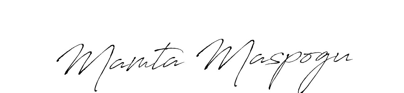 The best way (Antro_Vectra) to make a short signature is to pick only two or three words in your name. The name Mamta Maspogu include a total of six letters. For converting this name. Mamta Maspogu signature style 6 images and pictures png