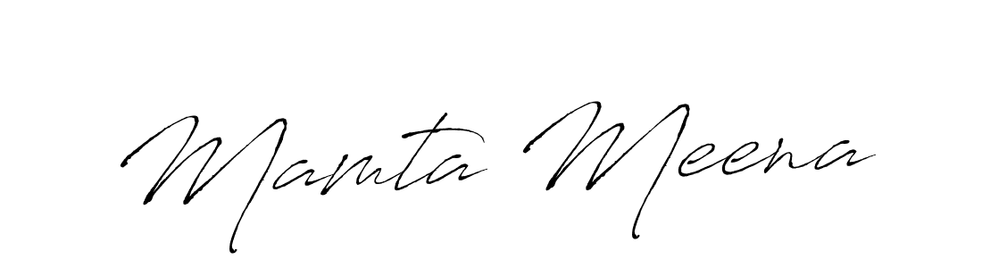 Make a beautiful signature design for name Mamta Meena. With this signature (Antro_Vectra) style, you can create a handwritten signature for free. Mamta Meena signature style 6 images and pictures png