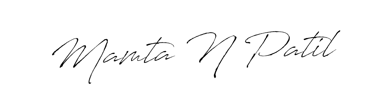 Mamta N Patil stylish signature style. Best Handwritten Sign (Antro_Vectra) for my name. Handwritten Signature Collection Ideas for my name Mamta N Patil. Mamta N Patil signature style 6 images and pictures png