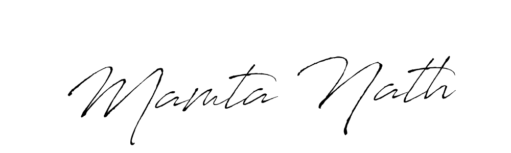 Create a beautiful signature design for name Mamta Nath. With this signature (Antro_Vectra) fonts, you can make a handwritten signature for free. Mamta Nath signature style 6 images and pictures png
