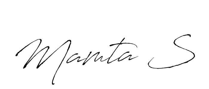 Make a beautiful signature design for name Mamta S. With this signature (Antro_Vectra) style, you can create a handwritten signature for free. Mamta S signature style 6 images and pictures png