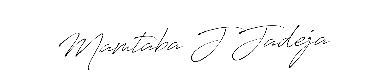 Similarly Antro_Vectra is the best handwritten signature design. Signature creator online .You can use it as an online autograph creator for name Mamtaba J Jadeja. Mamtaba J Jadeja signature style 6 images and pictures png