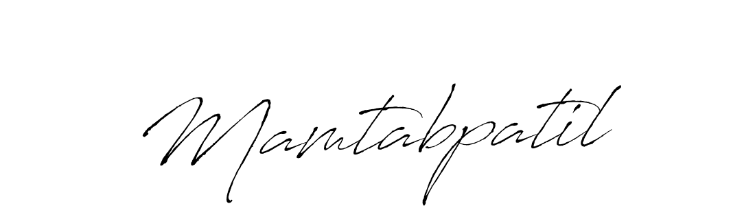 The best way (Antro_Vectra) to make a short signature is to pick only two or three words in your name. The name Mamtabpatil include a total of six letters. For converting this name. Mamtabpatil signature style 6 images and pictures png