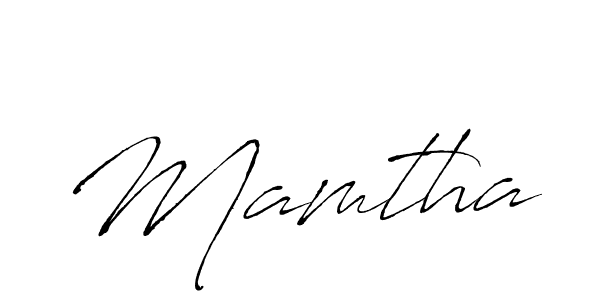 Use a signature maker to create a handwritten signature online. With this signature software, you can design (Antro_Vectra) your own signature for name Mamtha. Mamtha signature style 6 images and pictures png