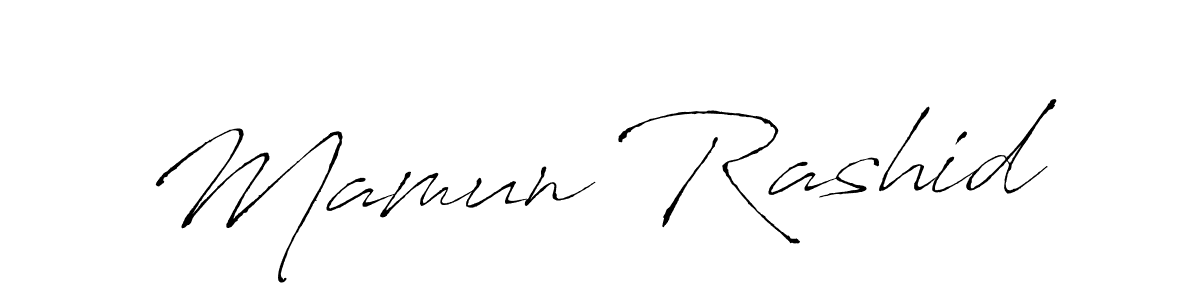 Design your own signature with our free online signature maker. With this signature software, you can create a handwritten (Antro_Vectra) signature for name Mamun Rashid. Mamun Rashid signature style 6 images and pictures png