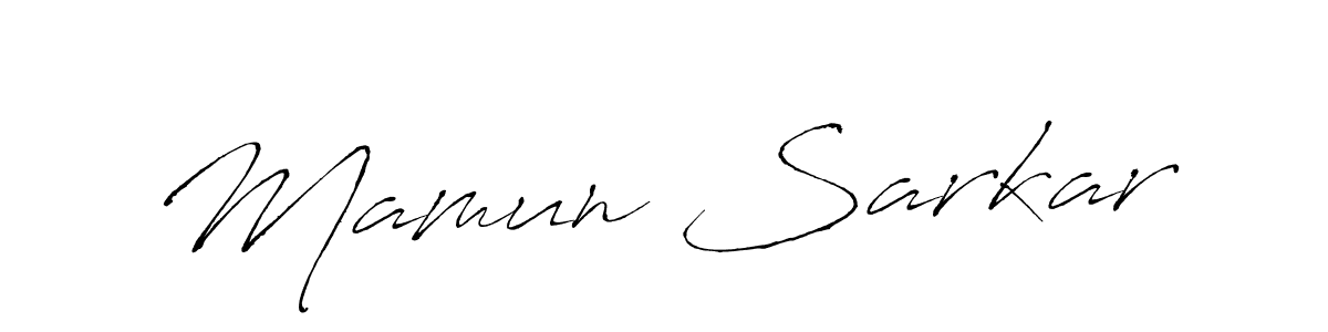 Mamun Sarkar stylish signature style. Best Handwritten Sign (Antro_Vectra) for my name. Handwritten Signature Collection Ideas for my name Mamun Sarkar. Mamun Sarkar signature style 6 images and pictures png