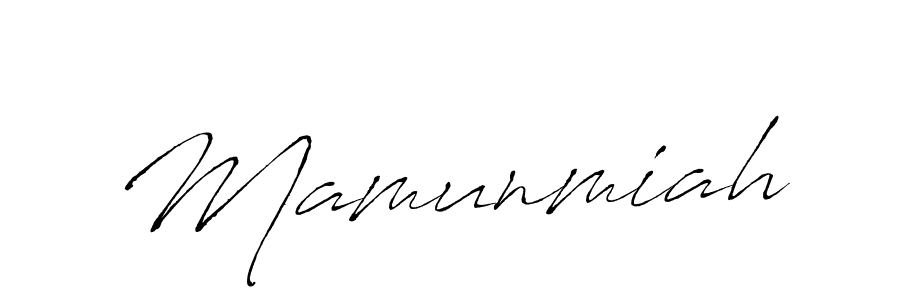 The best way (Antro_Vectra) to make a short signature is to pick only two or three words in your name. The name Mamunmiah include a total of six letters. For converting this name. Mamunmiah signature style 6 images and pictures png