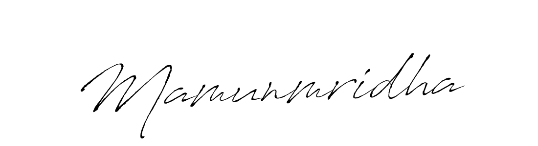 Mamunmridha stylish signature style. Best Handwritten Sign (Antro_Vectra) for my name. Handwritten Signature Collection Ideas for my name Mamunmridha. Mamunmridha signature style 6 images and pictures png