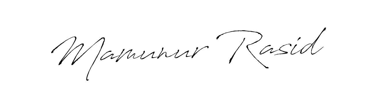Mamunur Rasid stylish signature style. Best Handwritten Sign (Antro_Vectra) for my name. Handwritten Signature Collection Ideas for my name Mamunur Rasid. Mamunur Rasid signature style 6 images and pictures png