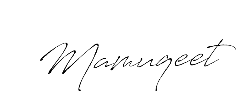 Make a beautiful signature design for name Mamuqeet. With this signature (Antro_Vectra) style, you can create a handwritten signature for free. Mamuqeet signature style 6 images and pictures png