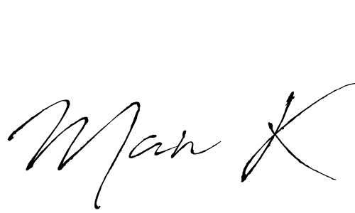 Create a beautiful signature design for name Man K. With this signature (Antro_Vectra) fonts, you can make a handwritten signature for free. Man K signature style 6 images and pictures png