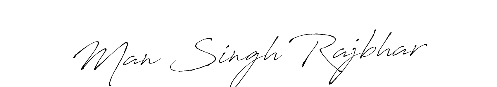 Create a beautiful signature design for name Man Singh Rajbhar. With this signature (Antro_Vectra) fonts, you can make a handwritten signature for free. Man Singh Rajbhar signature style 6 images and pictures png