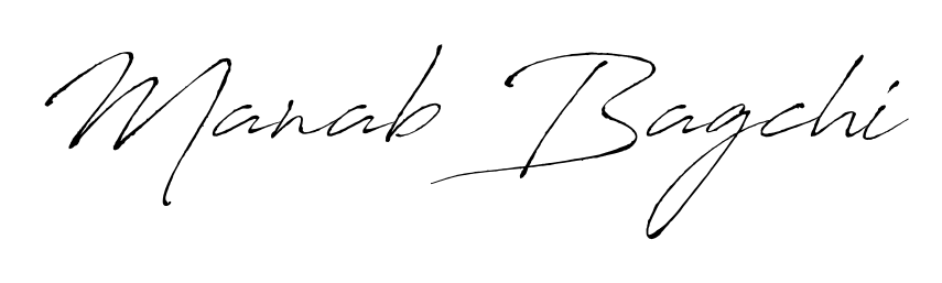 A modern signature idea for name Manab Bagchi using Antro_Vectra font. Clean strokes and elegant curves make it stand out instantly. Manab Bagchi signature style 6 images and pictures png