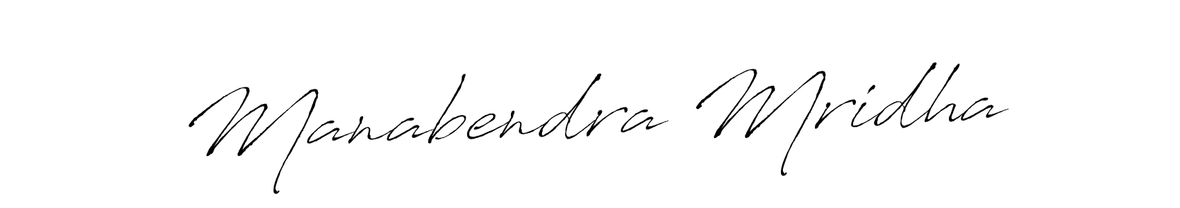 How to make Manabendra Mridha signature? Antro_Vectra is a professional autograph style. Create handwritten signature for Manabendra Mridha name. Manabendra Mridha signature style 6 images and pictures png