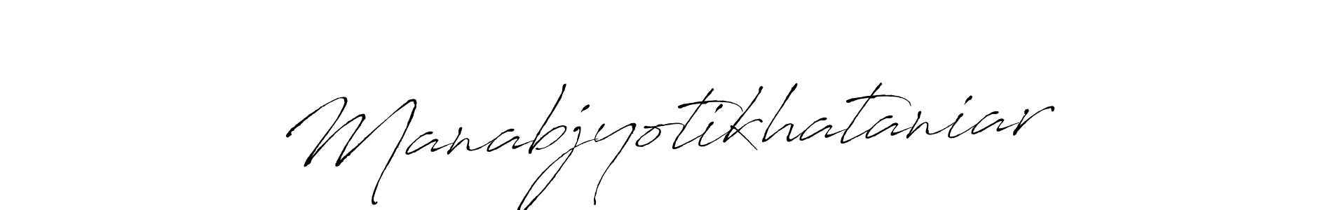 Also we have Manabjyotikhataniar name is the best signature style. Create professional handwritten signature collection using Antro_Vectra autograph style. Manabjyotikhataniar signature style 6 images and pictures png