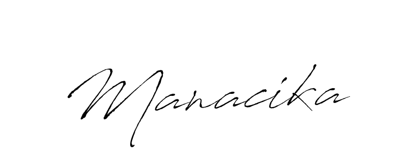 How to make Manacika signature? Antro_Vectra is a professional autograph style. Create handwritten signature for Manacika name. Manacika signature style 6 images and pictures png