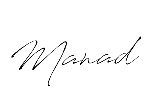 Make a beautiful signature design for name Manad. With this signature (Antro_Vectra) style, you can create a handwritten signature for free. Manad signature style 6 images and pictures png