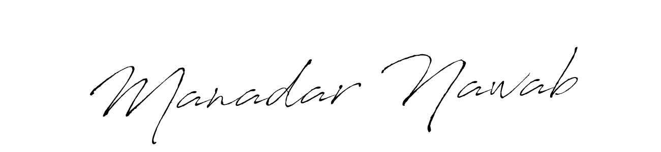 Use a signature maker to create a handwritten signature online. With this signature software, you can design (Antro_Vectra) your own signature for name Manadar Nawab. Manadar Nawab signature style 6 images and pictures png