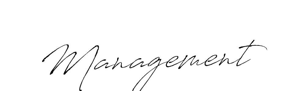 Make a beautiful signature design for name Management. With this signature (Antro_Vectra) style, you can create a handwritten signature for free. Management signature style 6 images and pictures png