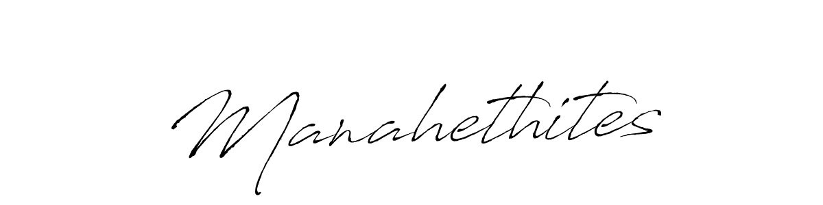 Use a signature maker to create a handwritten signature online. With this signature software, you can design (Antro_Vectra) your own signature for name Manahethites. Manahethites signature style 6 images and pictures png