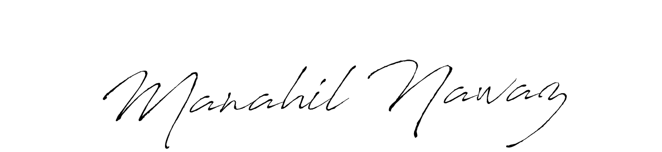 This is the best signature style for the Manahil Nawaz name. Also you like these signature font (Antro_Vectra). Mix name signature. Manahil Nawaz signature style 6 images and pictures png