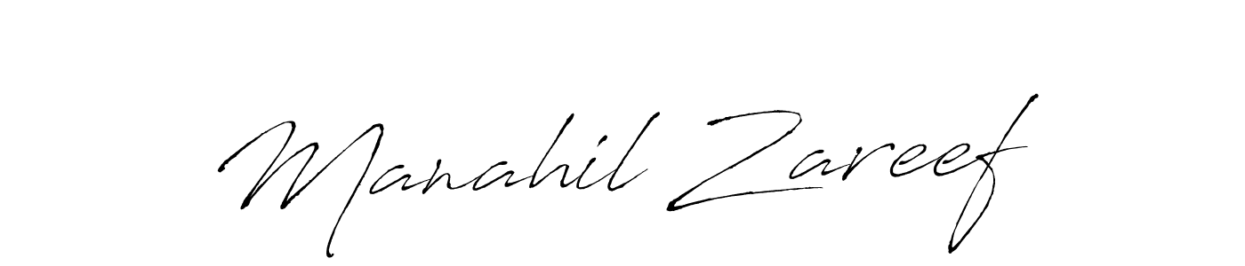 The best way (Antro_Vectra) to make a short signature is to pick only two or three words in your name. The name Manahil Zareef include a total of six letters. For converting this name. Manahil Zareef signature style 6 images and pictures png