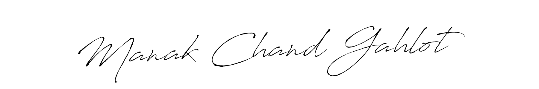 Design your own signature with our free online signature maker. With this signature software, you can create a handwritten (Antro_Vectra) signature for name Manak Chand Gahlot. Manak Chand Gahlot signature style 6 images and pictures png