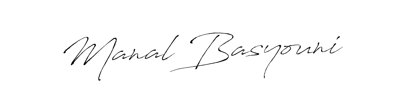 Also we have Manal Basyouni name is the best signature style. Create professional handwritten signature collection using Antro_Vectra autograph style. Manal Basyouni signature style 6 images and pictures png
