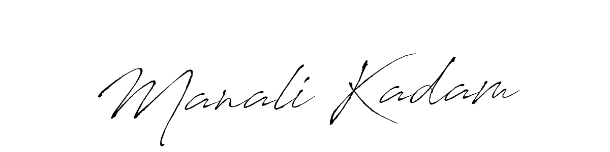 Manali Kadam stylish signature style. Best Handwritten Sign (Antro_Vectra) for my name. Handwritten Signature Collection Ideas for my name Manali Kadam. Manali Kadam signature style 6 images and pictures png