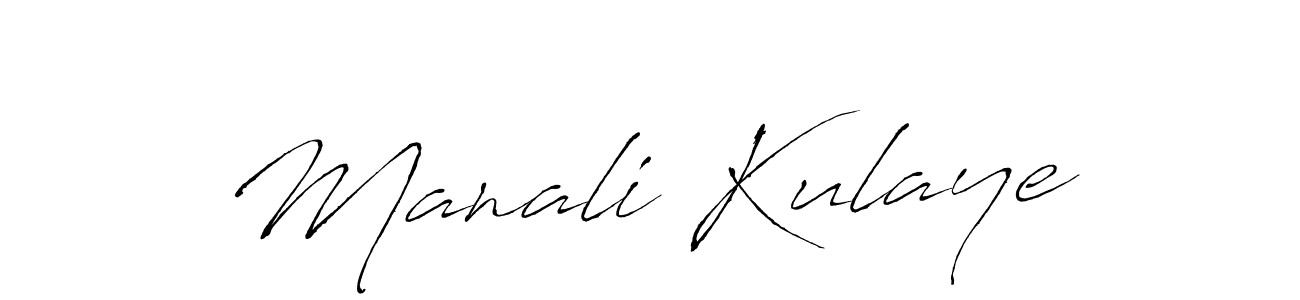 How to make Manali Kulaye signature? Antro_Vectra is a professional autograph style. Create handwritten signature for Manali Kulaye name. Manali Kulaye signature style 6 images and pictures png