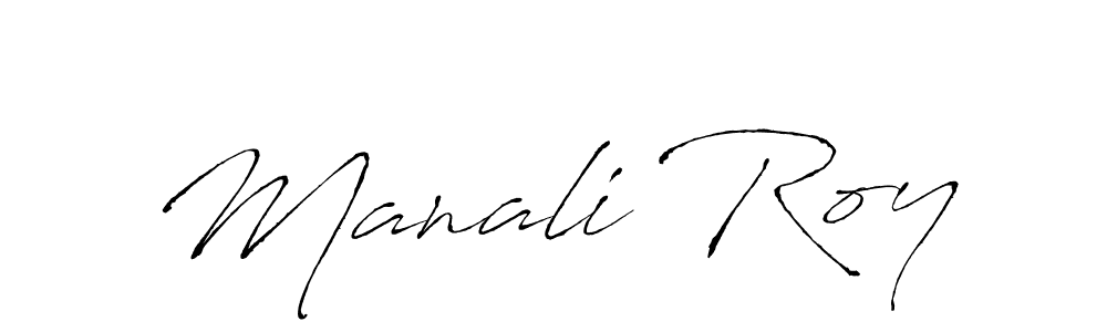 How to make Manali Roy signature? Antro_Vectra is a professional autograph style. Create handwritten signature for Manali Roy name. Manali Roy signature style 6 images and pictures png