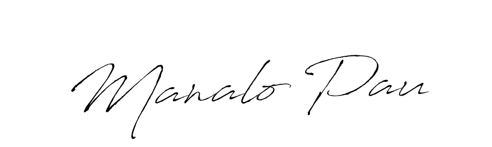 Design your own signature with our free online signature maker. With this signature software, you can create a handwritten (Antro_Vectra) signature for name Manalo Pau. Manalo Pau signature style 6 images and pictures png