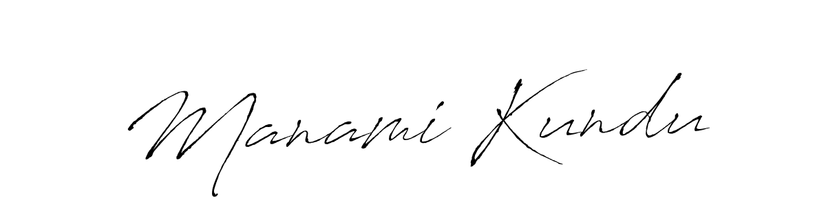 Use a signature maker to create a handwritten signature online. With this signature software, you can design (Antro_Vectra) your own signature for name Manami Kundu. Manami Kundu signature style 6 images and pictures png