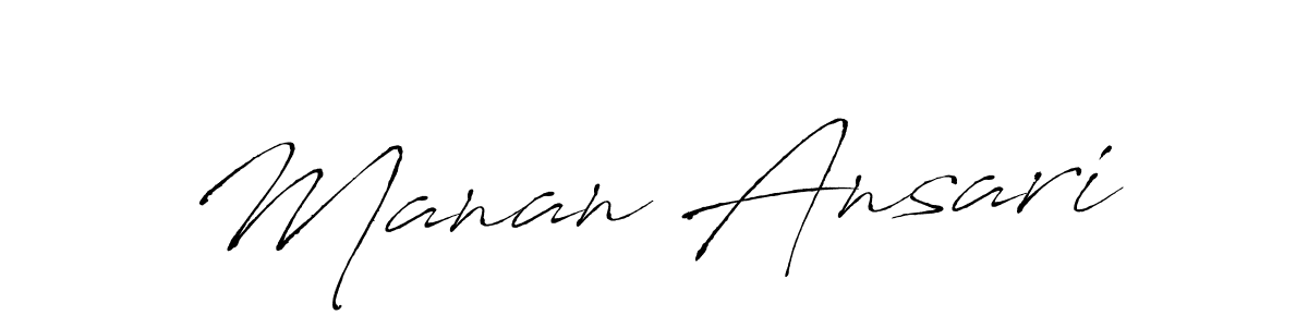 Make a short Manan Ansari signature style. Manage your documents anywhere anytime using Antro_Vectra. Create and add eSignatures, submit forms, share and send files easily. Manan Ansari signature style 6 images and pictures png