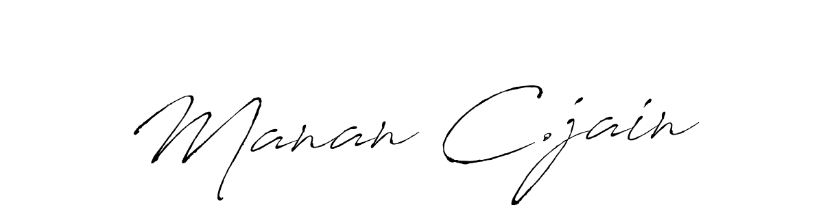 Use a signature maker to create a handwritten signature online. With this signature software, you can design (Antro_Vectra) your own signature for name Manan C.jain. Manan C.jain signature style 6 images and pictures png