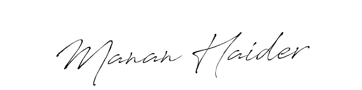 Use a signature maker to create a handwritten signature online. With this signature software, you can design (Antro_Vectra) your own signature for name Manan Haider. Manan Haider signature style 6 images and pictures png