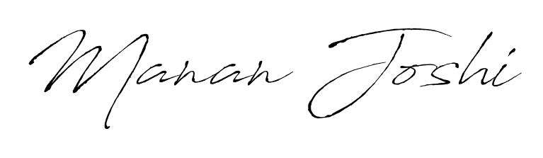 Express your personality with a custom Manan Joshi signature crafted with Antro_Vectra typography. Free transparent PNG download available. Manan Joshi signature style 6 images and pictures png
