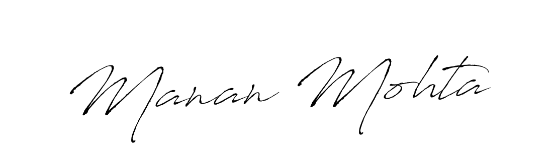 Make a beautiful signature design for name Manan Mohta. Use this online signature maker to create a handwritten signature for free. Manan Mohta signature style 6 images and pictures png