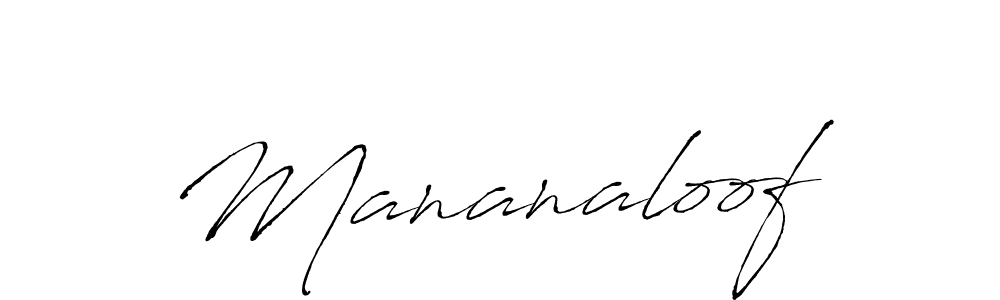 How to make Mananaloof name signature. Use Antro_Vectra style for creating short signs online. This is the latest handwritten sign. Mananaloof signature style 6 images and pictures png