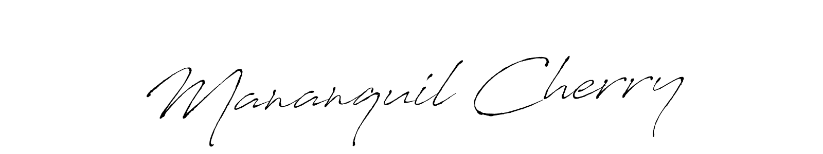 Also You can easily find your signature by using the search form. We will create Mananquil Cherry name handwritten signature images for you free of cost using Antro_Vectra sign style. Mananquil Cherry signature style 6 images and pictures png