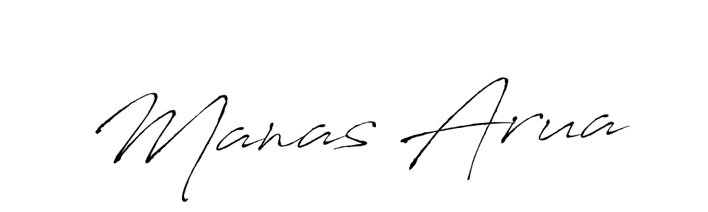How to make Manas Arua name signature. Use Antro_Vectra style for creating short signs online. This is the latest handwritten sign. Manas Arua signature style 6 images and pictures png