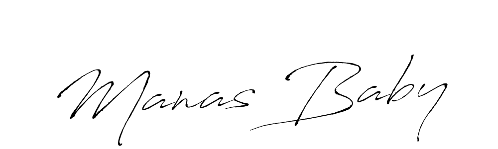 Design your own signature with our free online signature maker. With this signature software, you can create a handwritten (Antro_Vectra) signature for name Manas Baby. Manas Baby signature style 6 images and pictures png