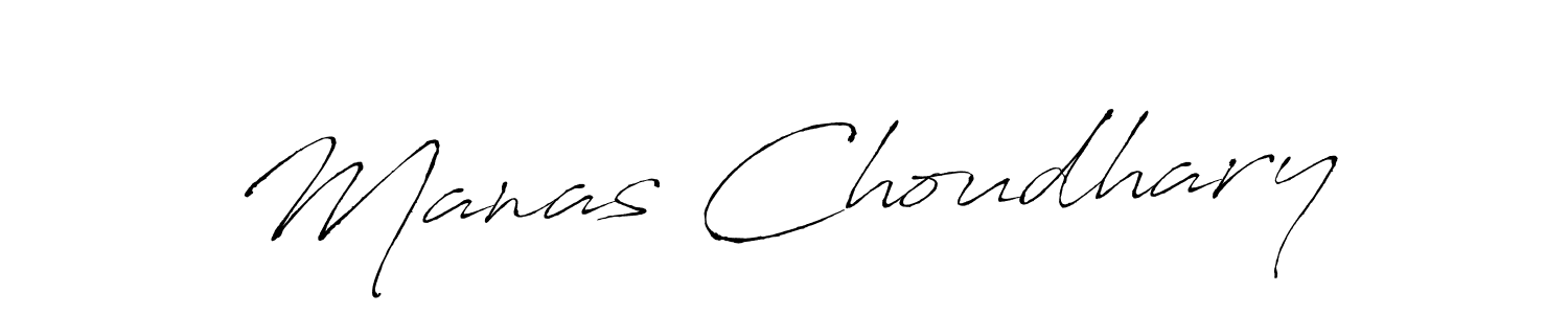 How to make Manas Choudhary signature? Antro_Vectra is a professional autograph style. Create handwritten signature for Manas Choudhary name. Manas Choudhary signature style 6 images and pictures png