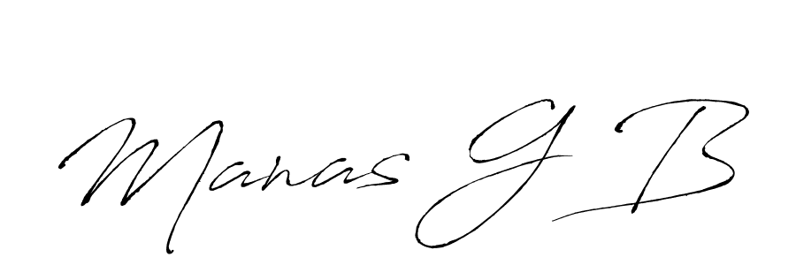 You should practise on your own different ways (Antro_Vectra) to write your name (Manas G B) in signature. don't let someone else do it for you. Manas G B signature style 6 images and pictures png