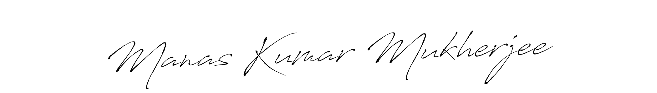 Design your own signature with our free online signature maker. With this signature software, you can create a handwritten (Antro_Vectra) signature for name Manas Kumar Mukherjee. Manas Kumar Mukherjee signature style 6 images and pictures png