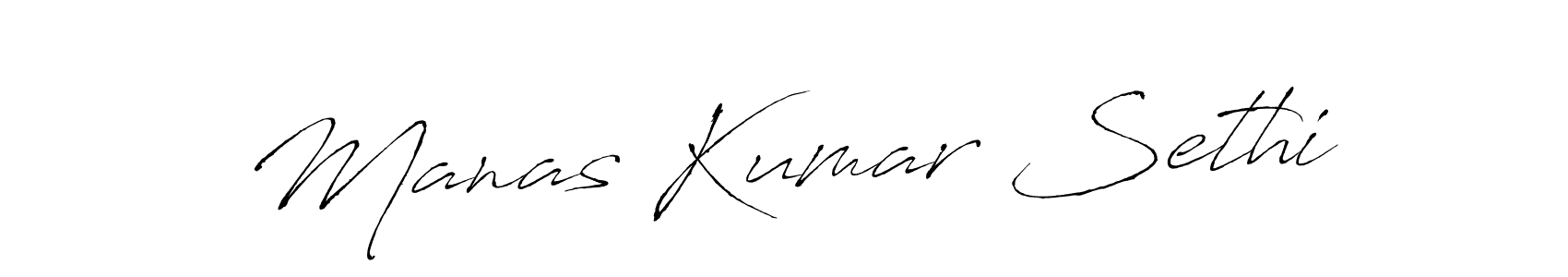 Design your own signature with our free online signature maker. With this signature software, you can create a handwritten (Antro_Vectra) signature for name Manas Kumar Sethi. Manas Kumar Sethi signature style 6 images and pictures png