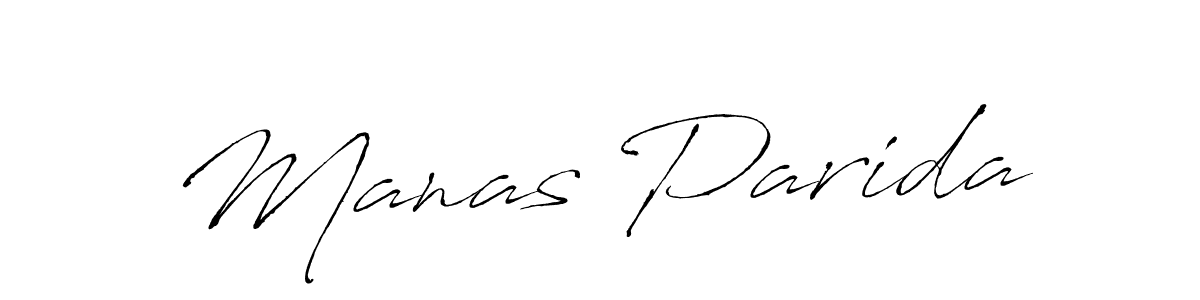 Use a signature maker to create a handwritten signature online. With this signature software, you can design (Antro_Vectra) your own signature for name Manas Parida. Manas Parida signature style 6 images and pictures png
