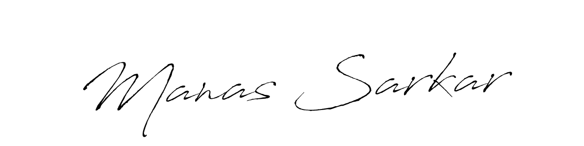 Create a beautiful signature design for name Manas Sarkar. With this signature (Antro_Vectra) fonts, you can make a handwritten signature for free. Manas Sarkar signature style 6 images and pictures png