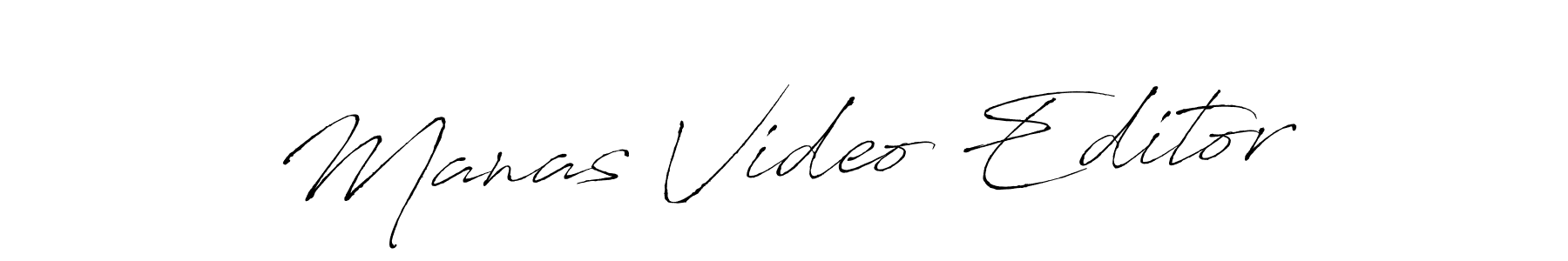 Also You can easily find your signature by using the search form. We will create Manas Video Editor name handwritten signature images for you free of cost using Antro_Vectra sign style. Manas Video Editor signature style 6 images and pictures png