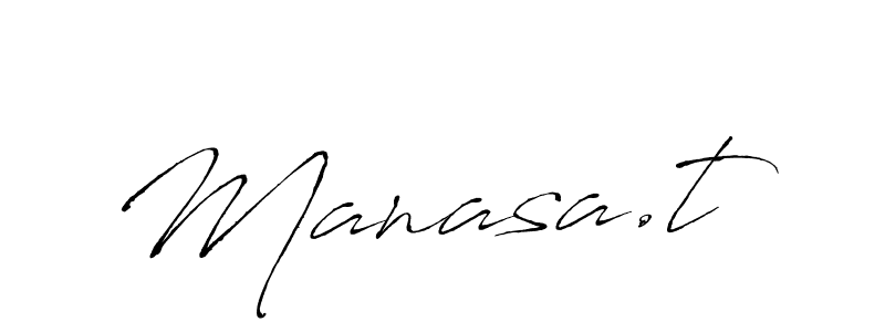 How to make Manasa.t signature? Antro_Vectra is a professional autograph style. Create handwritten signature for Manasa.t name. Manasa.t signature style 6 images and pictures png